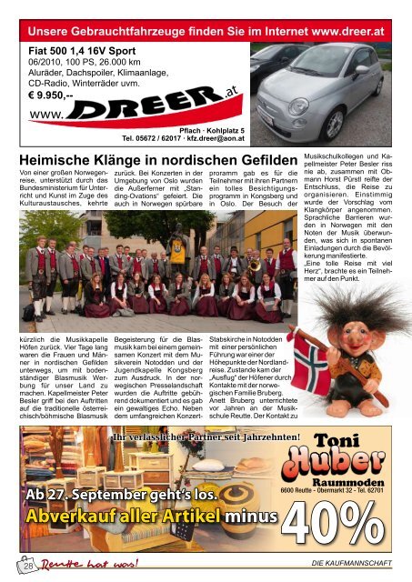 Reuttener 08/13 - Kaufmannschaft Reutte