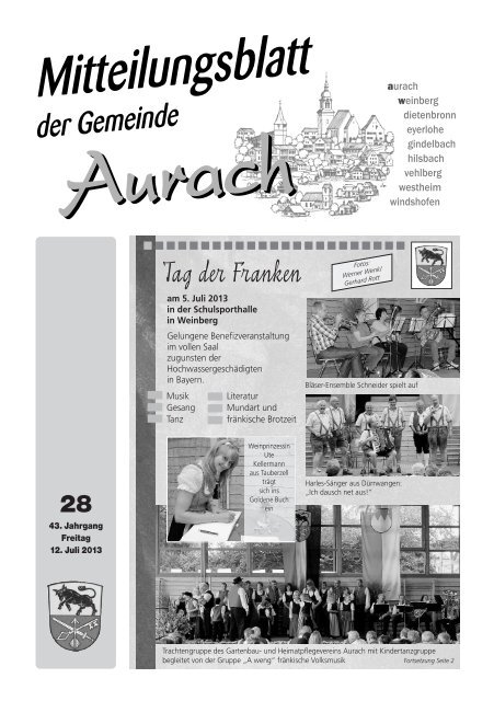 Download Mitteilungsblatt (pdf) - Aurach