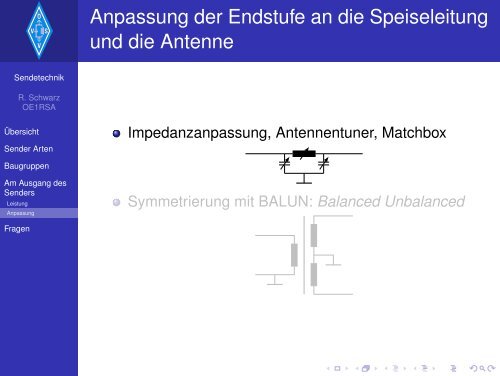 Amateurfunkkurs - Sendetechnik