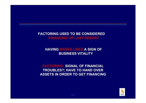 NATURE OF FACTORING