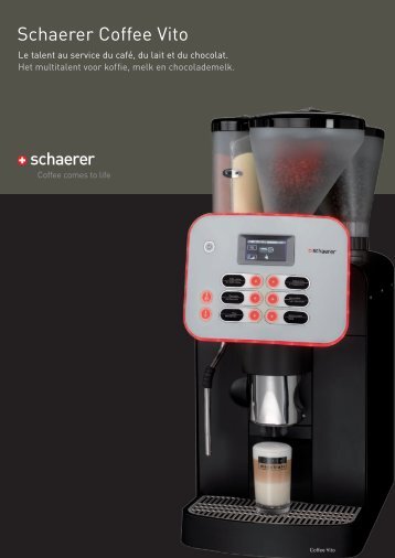 Schaerer Vito brochure - Koffieautomaat.nl