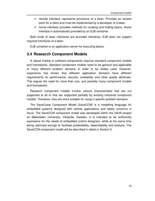 UML PROFILE FOR SAVECCM - Research