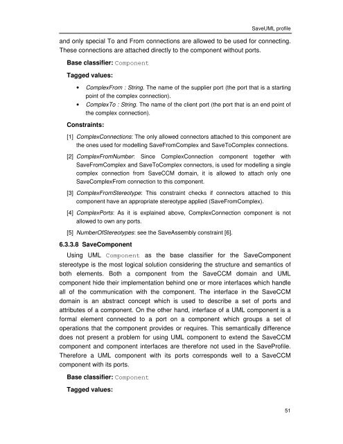 UML PROFILE FOR SAVECCM - Research