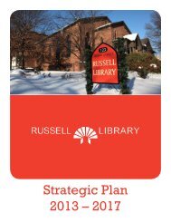 Strategic Plan 2013 – 2017 - Russell Library