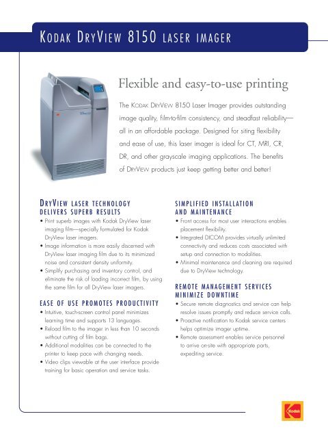 Kodak dryview laser imaging film sale
