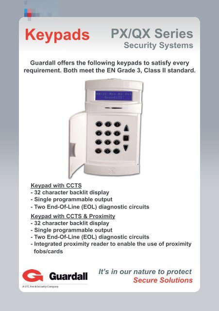 Keypads - Guardall Ltd