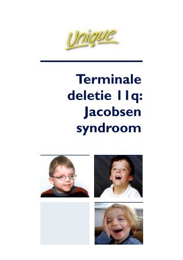 het Jacobsen syndroom - Unique - The Rare Chromosome Disorder ...