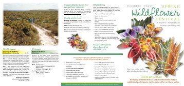 Wildflower Festival Program - Sunshine Coast Council