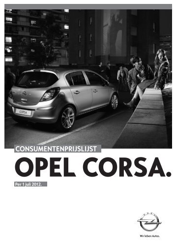 CONSUMENTENPRIJSLIJST - Opel Nederland