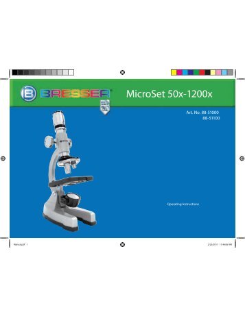 50x-1200x Microscope Manual - Bresser
