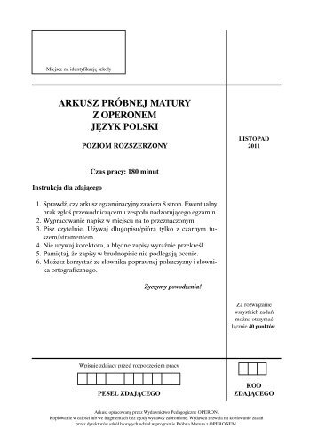 jÄzyk polski - poziom rozszerzony - Gazeta.pl