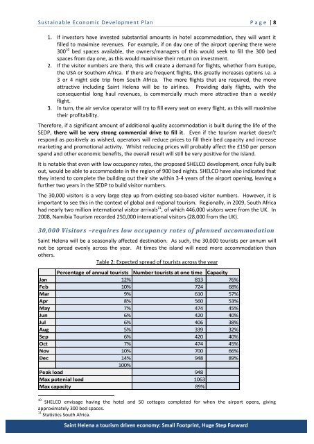 Sustainable Economic Development Plan 2012/13 - St Helena