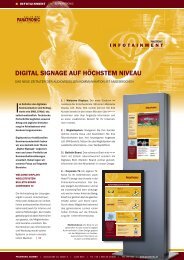 DIGITAL SIGNAGE AUF HÃCHSTEM NIVEAU - Panatronic