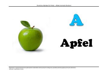 Deutsches Alphabet fÃ¼r Kinder â alfabet niemiecki dla dzieci