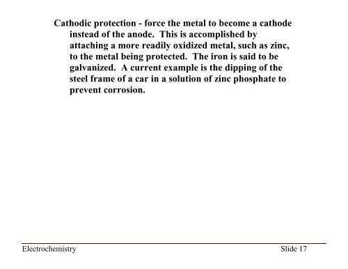 Electrochemistry