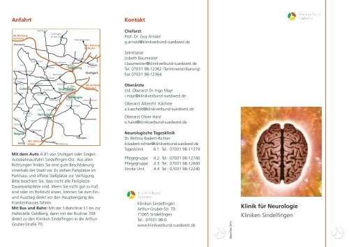 Klinik fÃ¼r Neurologie Kliniken Sindelfingen