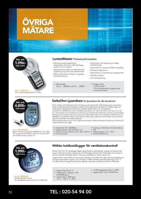 Orbitec - Komplett sortiment 2013/2014