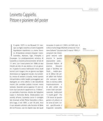 Leonardo Cappietto da pittore a pioniere del poster - Comune di ...