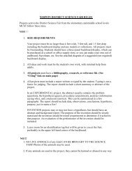 Science fair rules 2013 - Norwin School District