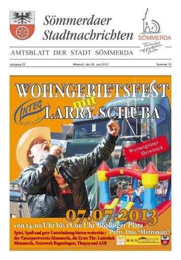 Amtsblatt Nr. 13 vom 26.06.2013 - Sömmerda