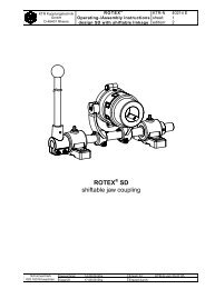 ROTEX SD shiftable jaw coupling - KTR Kupplungstechnik GmbH