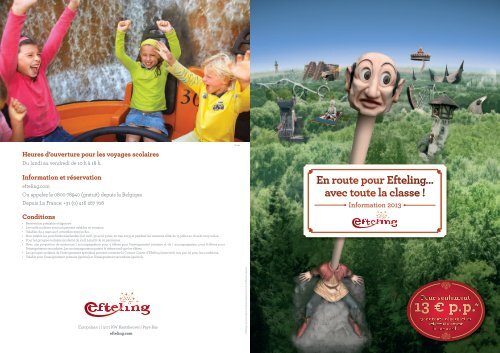 brochure d'informations 2013 - Efteling