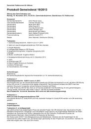 GR-Protokoll Nr. 19/2013 - Feldbrunnen.ch