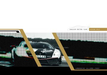 GRASSER RACING TEAM - SEASON 2013 LAMBORGHINI GALLARDO LP600+