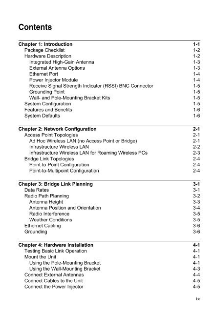 Dual-Band Outdoor Access Point / Bridge User Guide