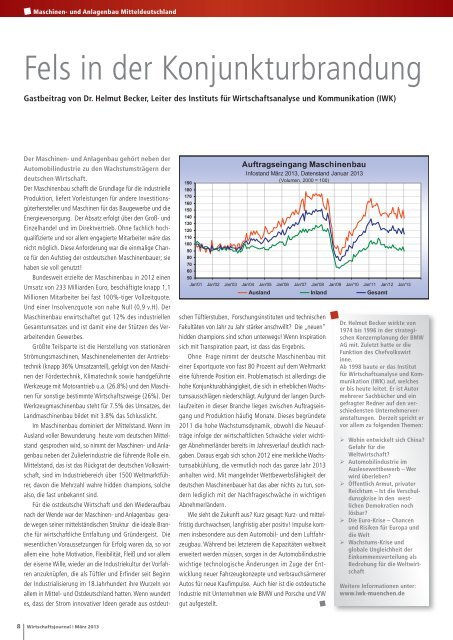 Ausgabe 03/13 - Wirtschaftsjournal