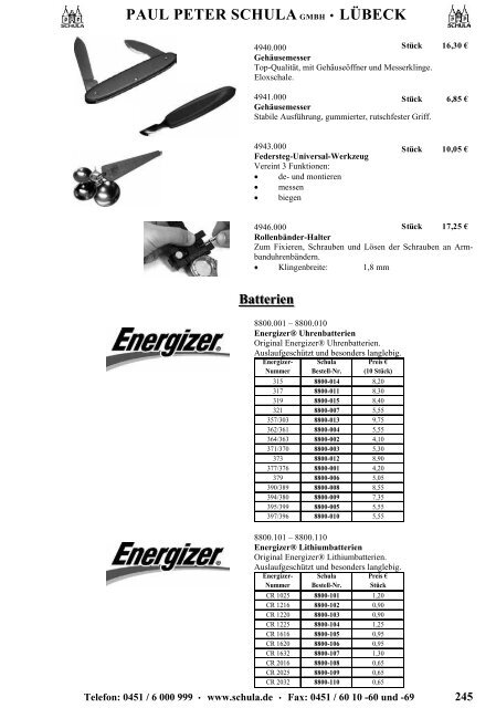 Gesamtkatalog herunterladen - Schula GmbH