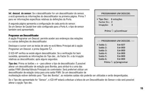 Programador portÃ¡til para descodificadores ICD ... - Hunter Industries