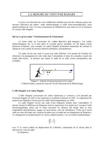 LA MESURE DE â¦(PARAMETRE METEO)