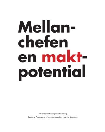 Mellanchefen en maktpotential