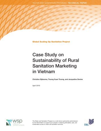Case Study on Sustainability of Rural Sanitation Marketing in ... - WSP