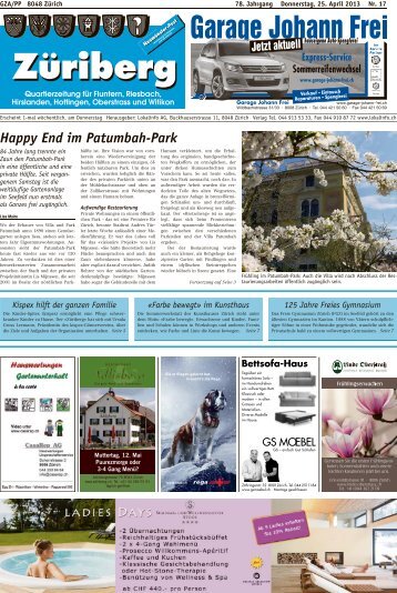 Happy End im Patumbah-Park - Lokalinfo AG