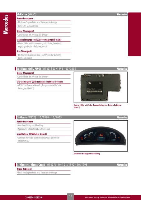 Reparatur von Kfz-Elektronik - Brandaktueller Katalog 2014 von c3-cramm car concepts GmbH