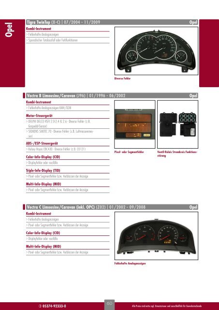 Reparatur von Kfz-Elektronik - Brandaktueller Katalog 2014 von c3-cramm car concepts GmbH