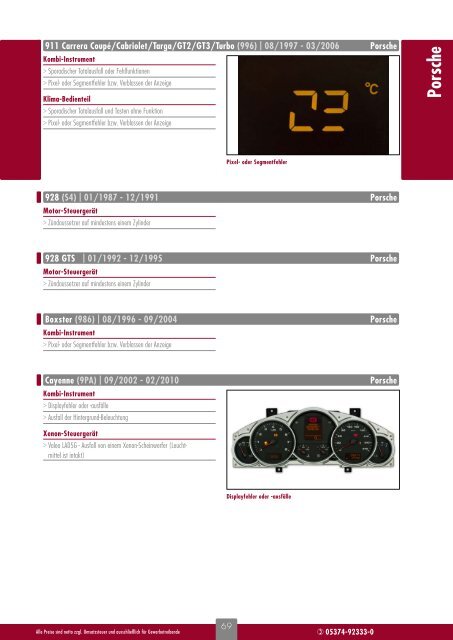 Reparatur von Kfz-Elektronik - Brandaktueller Katalog 2014 von c3-cramm car concepts GmbH