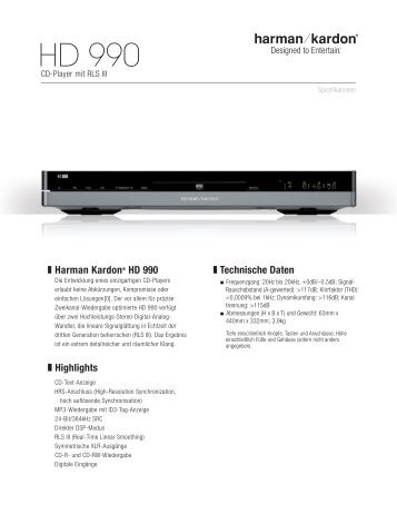 HD 990 - Harman Kardon