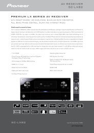 SC-LX82 Premium LX SerieS AV reCeiVer AV ... - HembioConsult