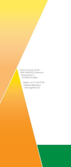 HSG TALENTS Conference 2014: Conference Guide