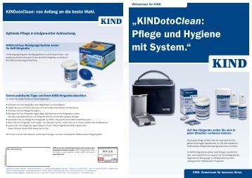 „KINDotoClean: Pflege und Hygiene mit System.“ - bei KIND Hörgeräte