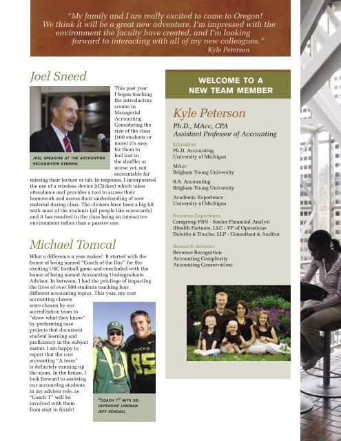 UO Prospectus 2008.indd - Lundquist College of Business ...