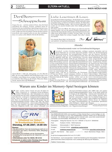 Eltern Aktuell Rhein Neckar Kind Eltern Aktuell Rhein Neckar Kind