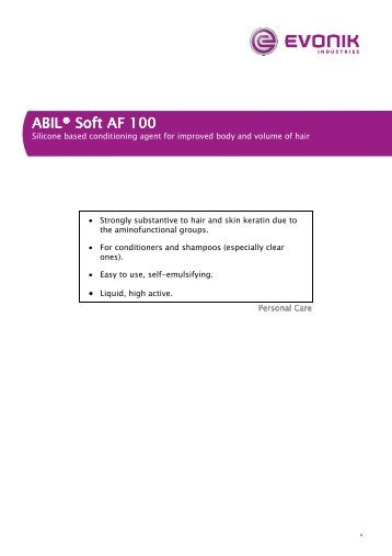 ABILÂ® Soft AF 100 ABILÂ® Soft AF 100