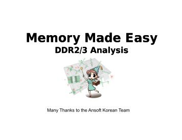 Memory Made Easy: DDR2/3 Analysis