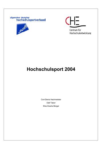 Hochschulsport 2004 - CHE Ranking