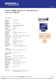 Wortmann Terra LCD 4217 - Datenblatt