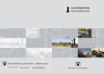 Broschüre Stahlwerk Becker - Wirtschaftsförderung Stadt Willich